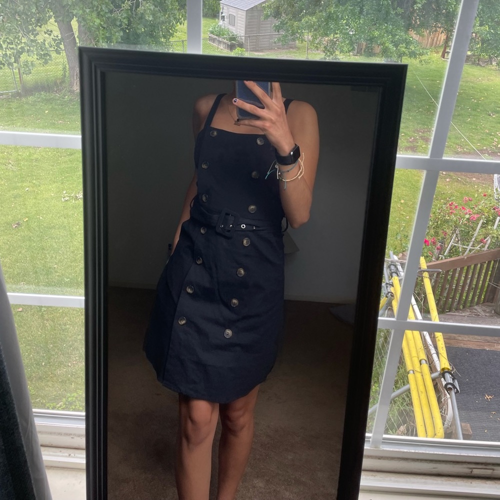 Mini button dress